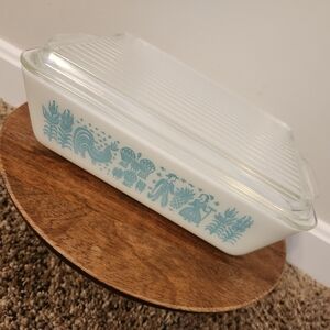 Vintage Pyrex Amish Butterprint 1.5QT Refrigerator Dish With Lid #0503